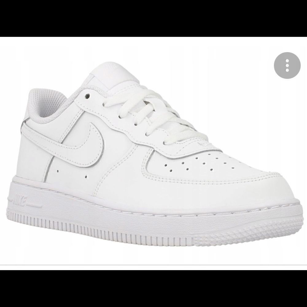 Nike Air Force 1 white Leather lace up sneakers. Size 7C